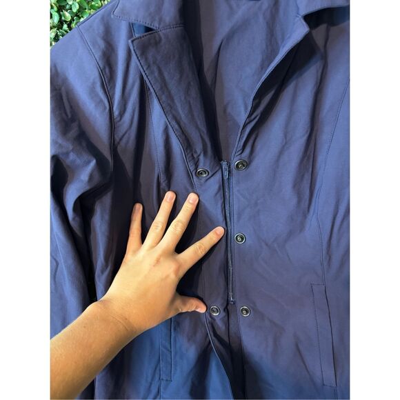 Kerrits Stretch Competitor Show Coat 4 Snap Navy Small - Picture 4 of 7